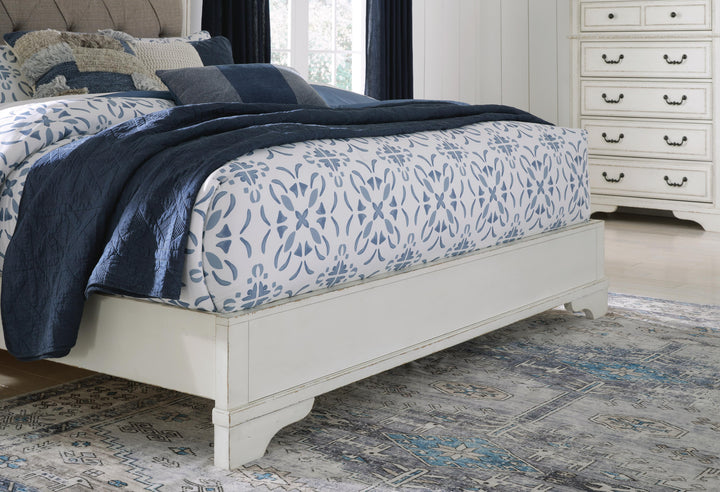 Blendon King Upholstered Panel Bed - White (6)