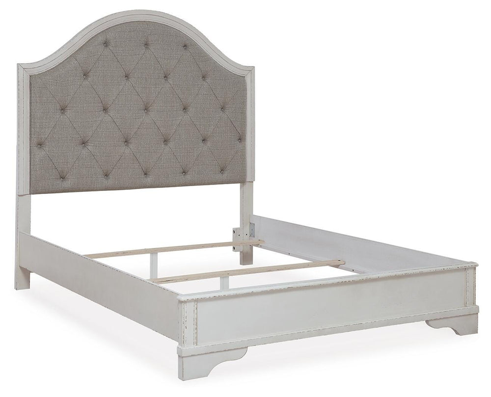 Blendon Queen Upholstered Panel Bed - White (3)