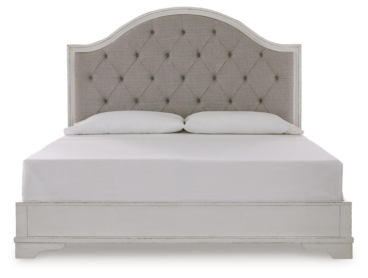 Blendon King Upholstered Panel Bed - White (4)