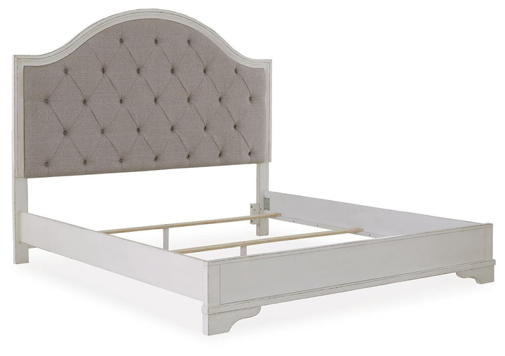 Blendon King Upholstered Panel Bed - White (3)