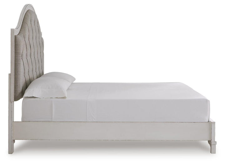 Blendon King Upholstered Panel Bed - White (5)