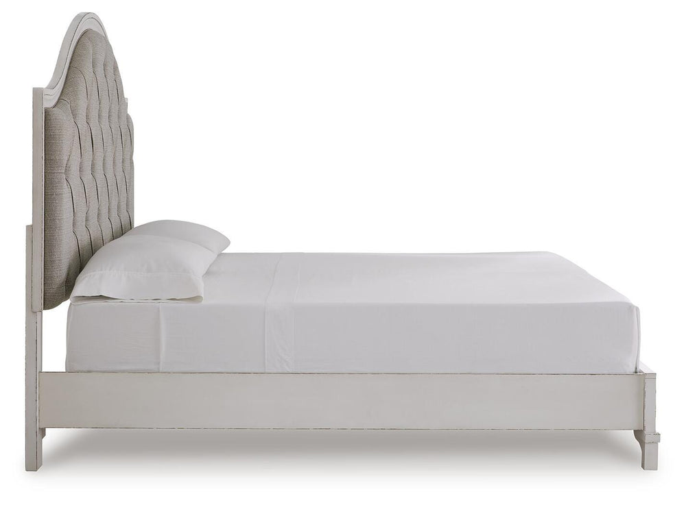 Blendon King Upholstered Panel Bed - White (5)