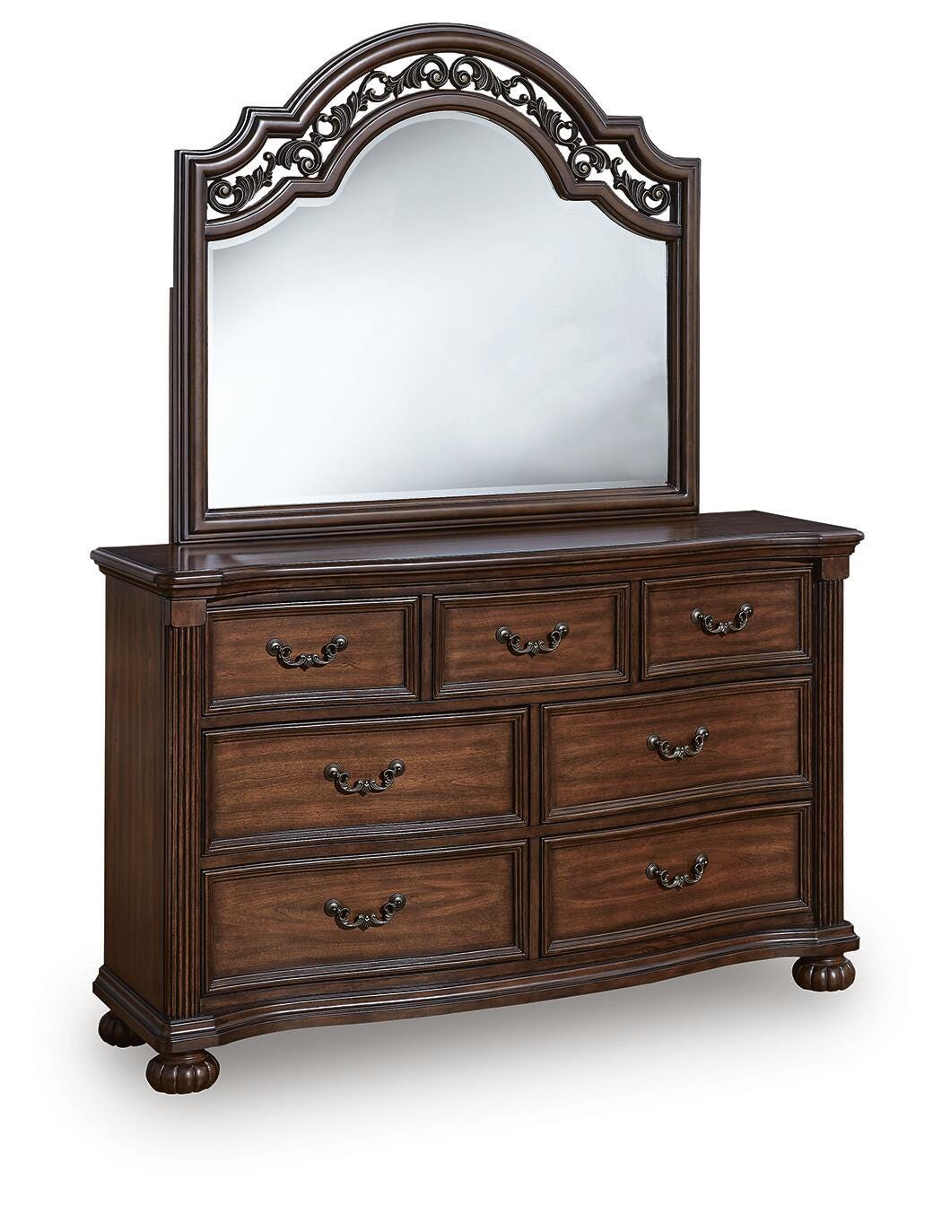 Lavinton Dresser and Mirror - Dark Brown (1)