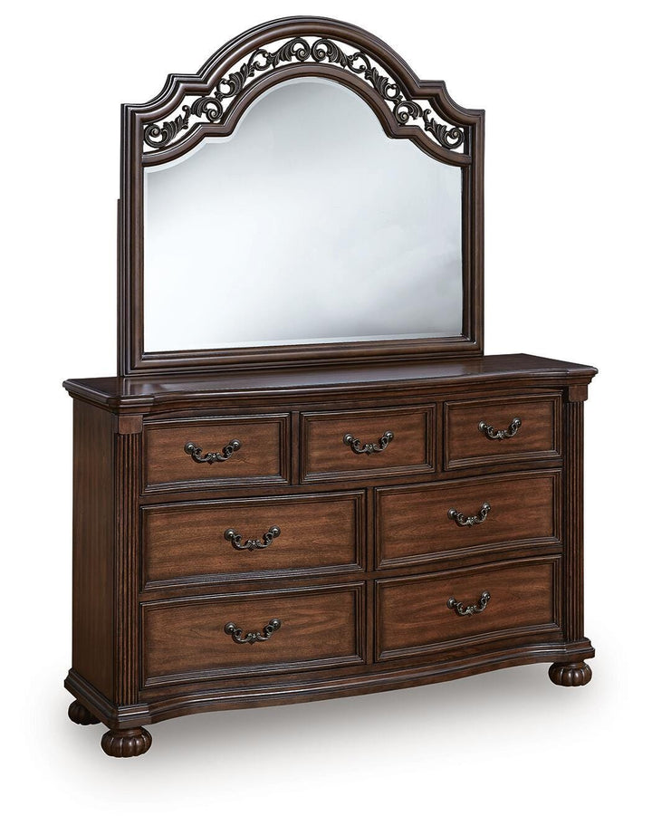 Lavinton Dresser and Mirror - Dark Brown (1)