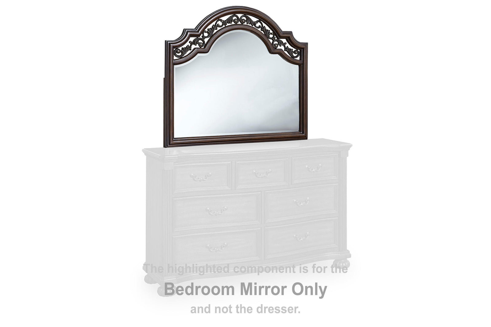 Lavinton Bedroom Mirror - Dark Brown (2)