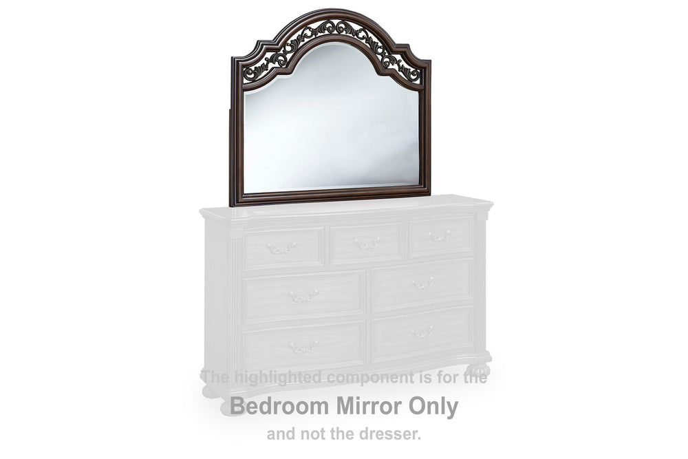 Lavinton Bedroom Mirror - Dark Brown (2)