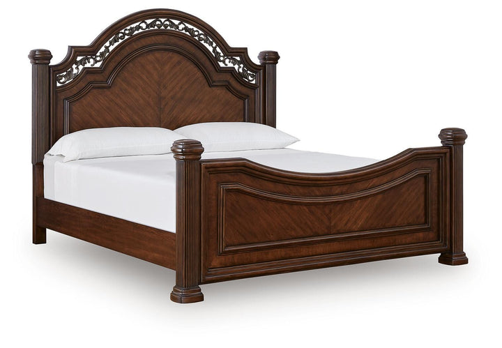 Lavinton California King Poster Bed - Dark Brown (1)