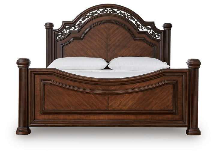 Lavinton King Poster Bed - Dark Brown (4)