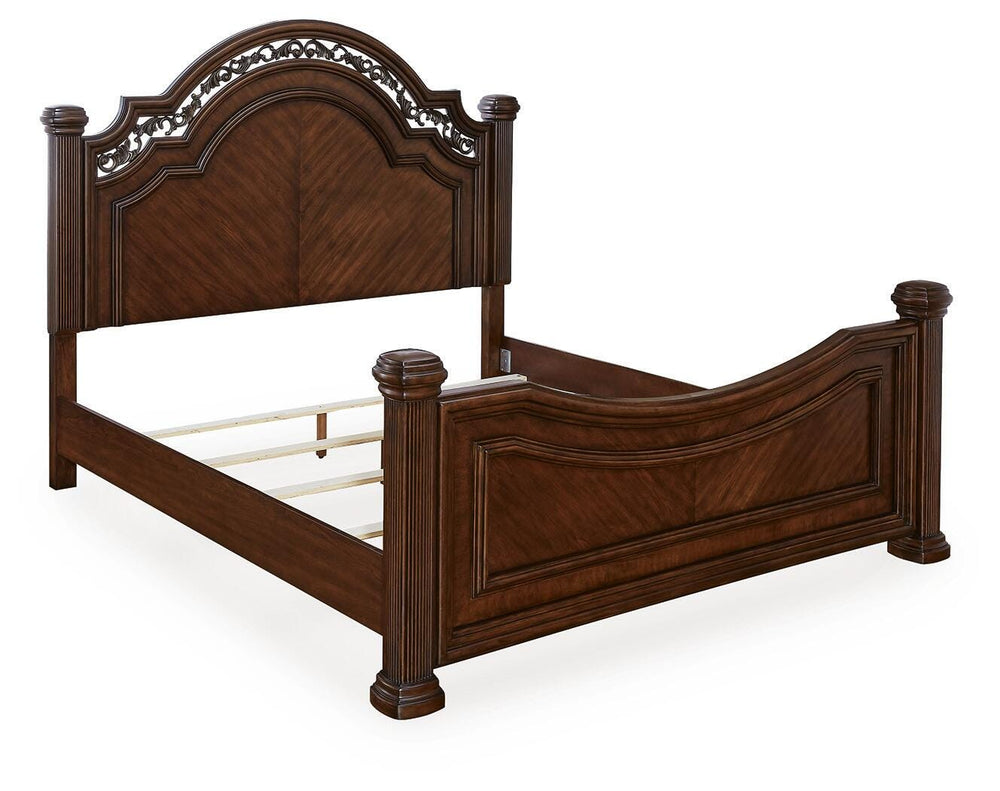 Lavinton King Poster Bed - Dark Brown (3)