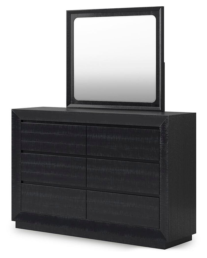Londer Dresser and Mirror - Black (3)