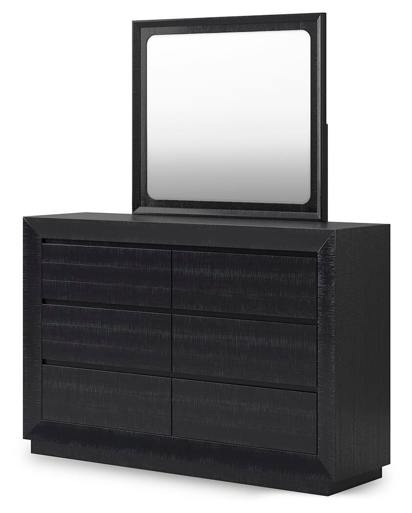 Londer Dresser and Mirror - Black (3)