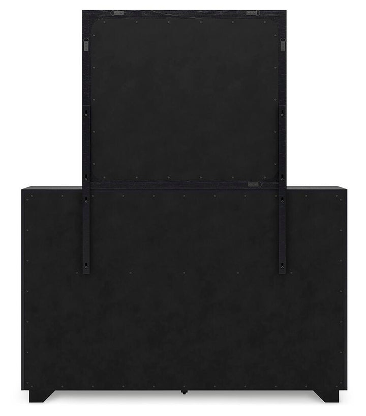 Londer Dresser and Mirror - Black (6)