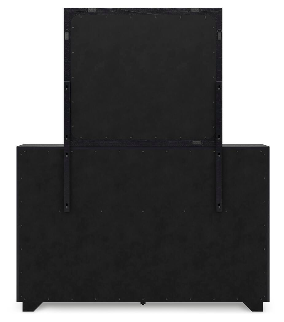 Londer Dresser and Mirror - Black (6)