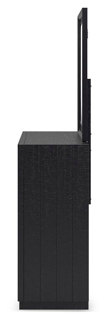 Londer Dresser and Mirror - Black (7)