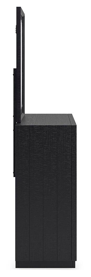 Londer Dresser and Mirror - Black (8)