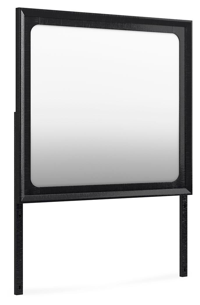 Londer Bedroom Mirror - Black (1)