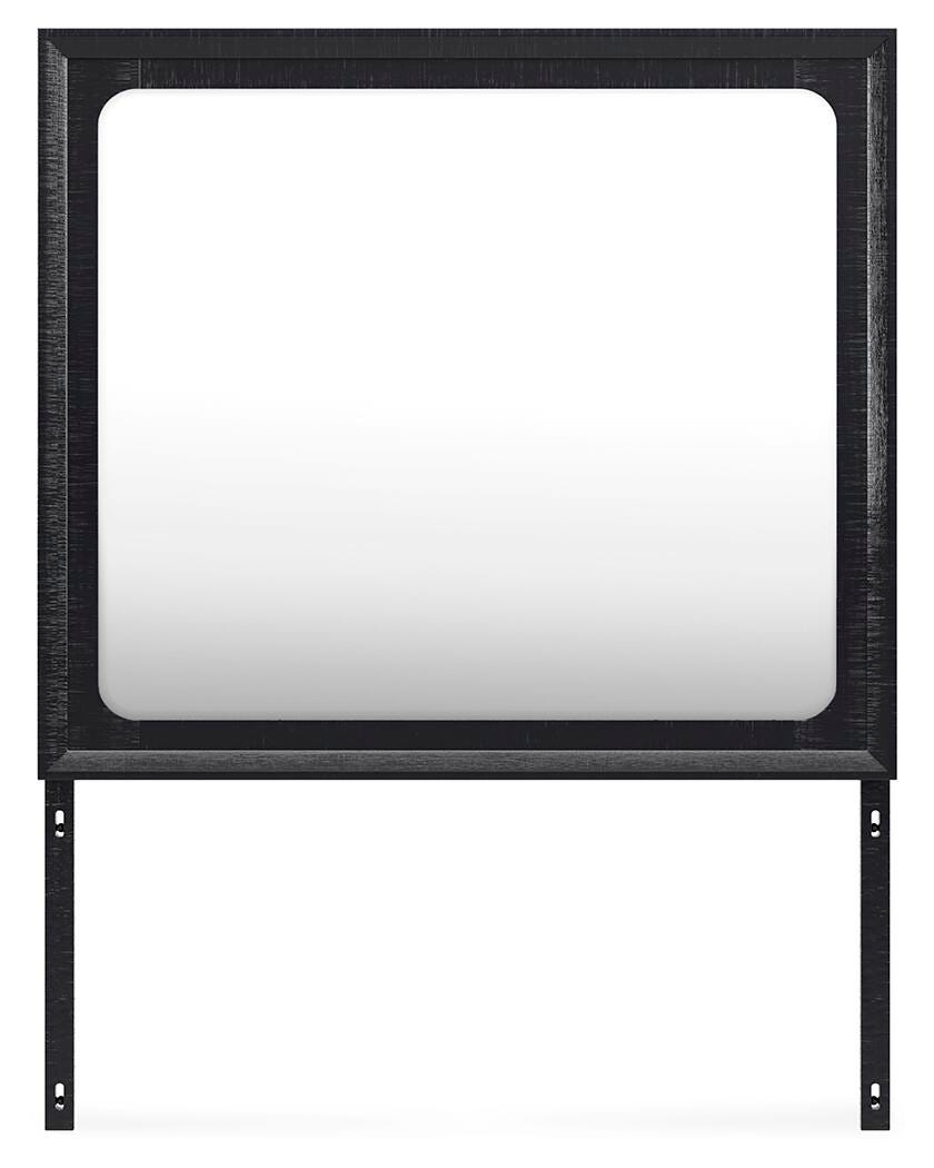 Londer Bedroom Mirror - Black (3)