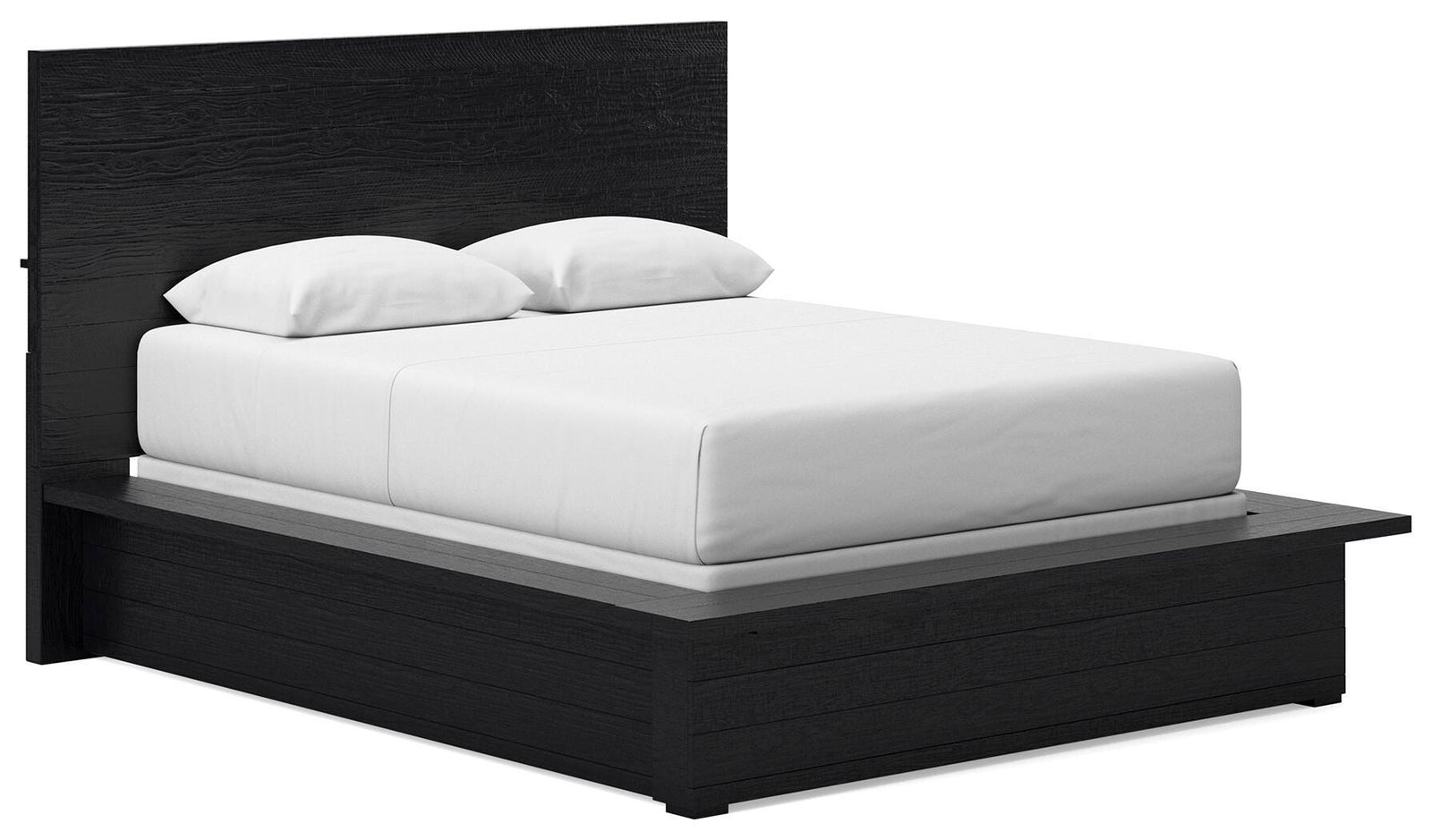 Londer Queen Panel Bed - Black (1)