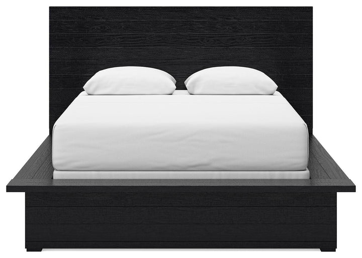Londer Queen Panel Bed - Black (5)