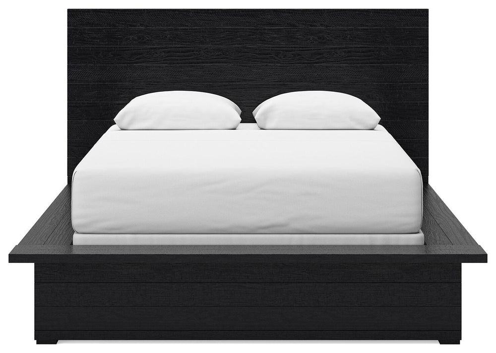Londer Queen Panel Bed - Black (5)