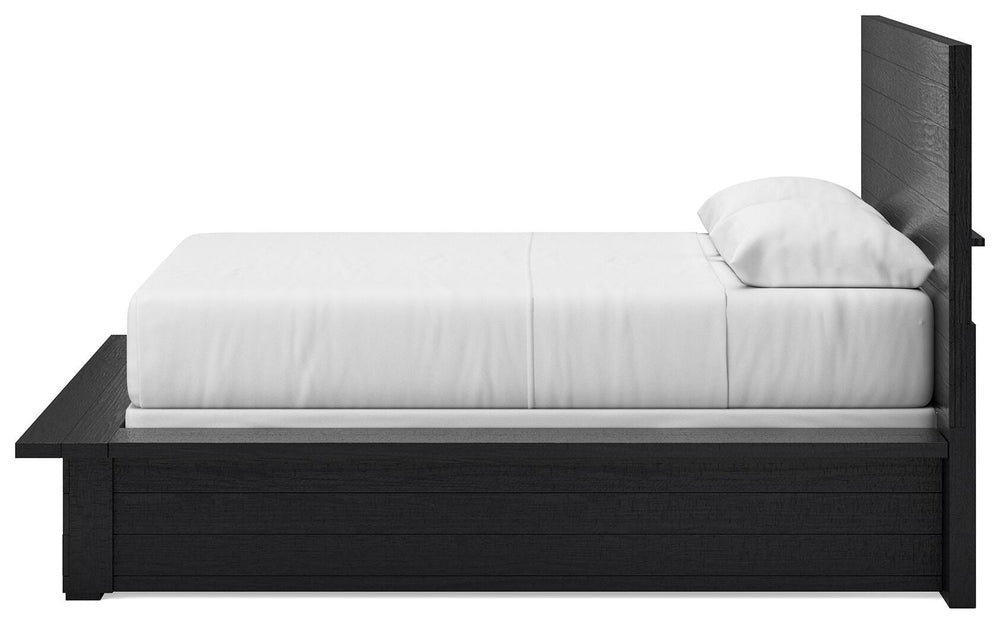 Londer Queen Panel Bed - Black (8)
