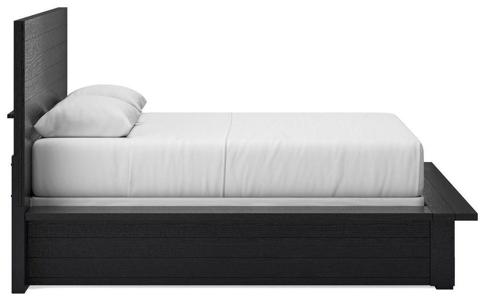 Londer Queen Panel Bed - Black (6)