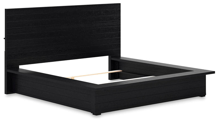 Londer King Panel Bed - Black (3)