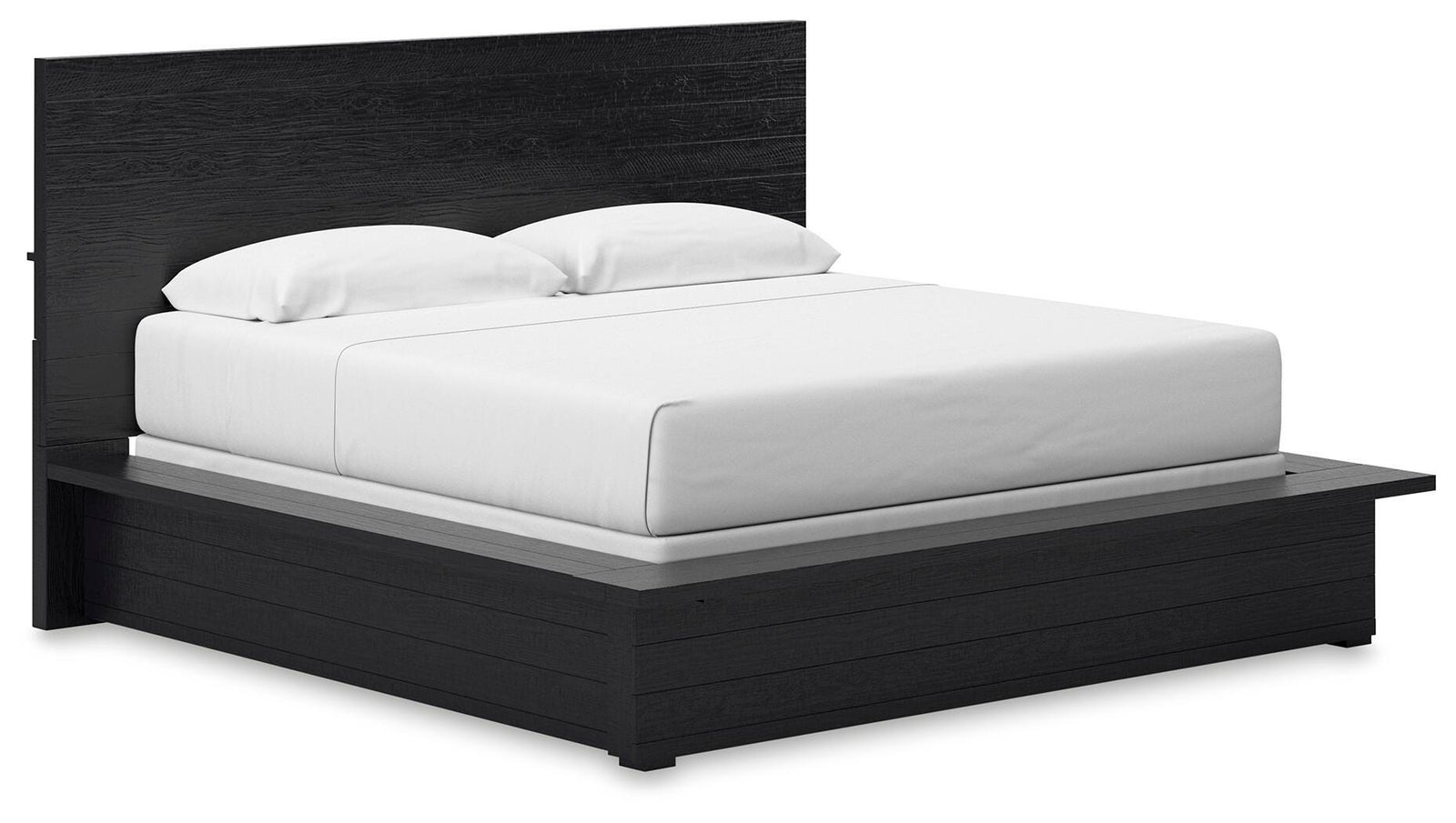 Londer King Panel Bed - Black (1)
