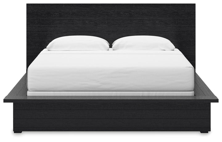 Londer King Panel Bed - Black (5)