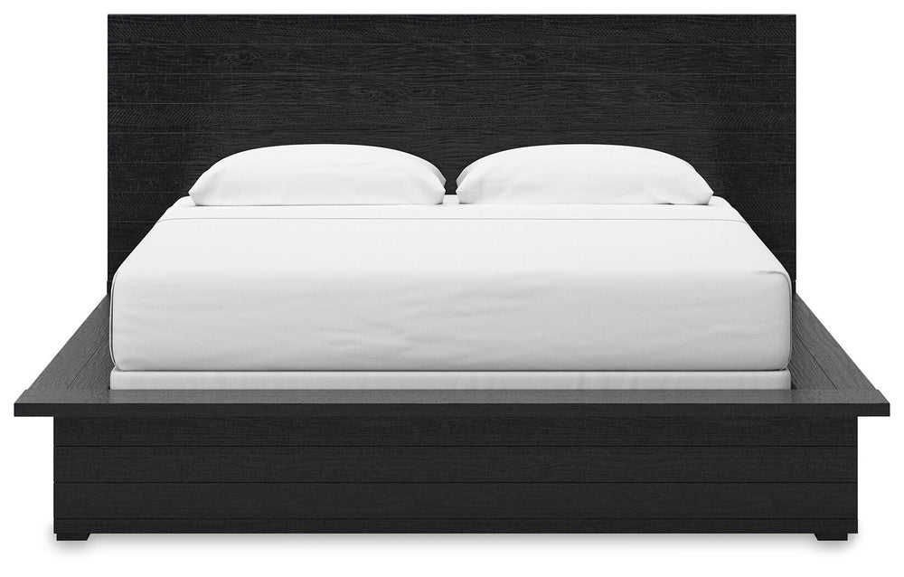 Londer King Panel Bed - Black (5)