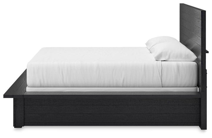 Londer King Panel Bed - Black (7)