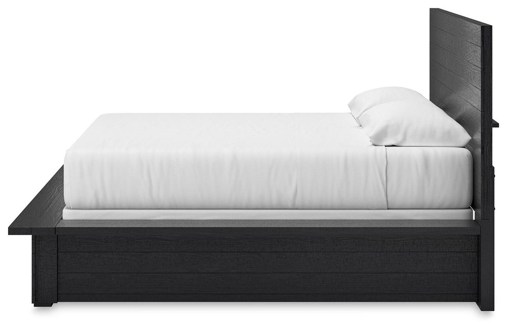 Londer King Panel Bed - Black (7)