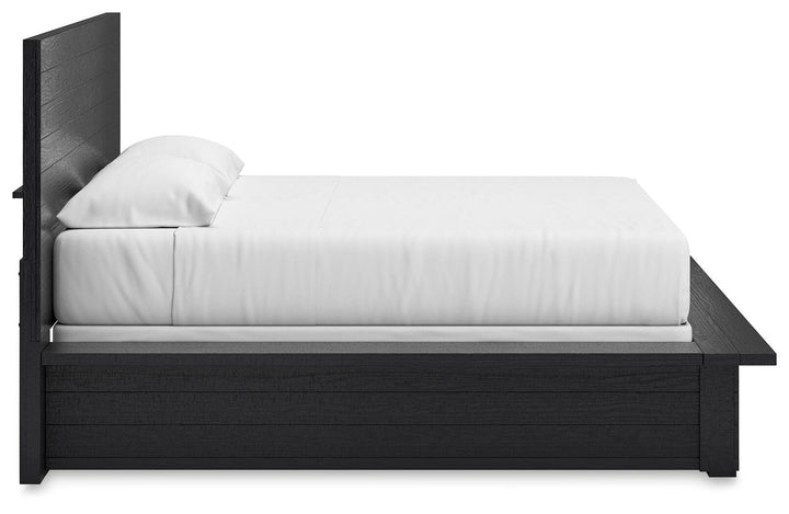 Londer King Panel Bed - Black (8)