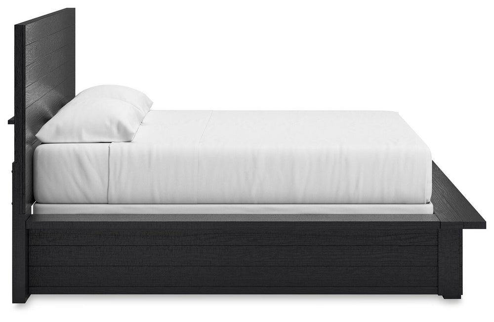 Londer King Panel Bed - Black (8)