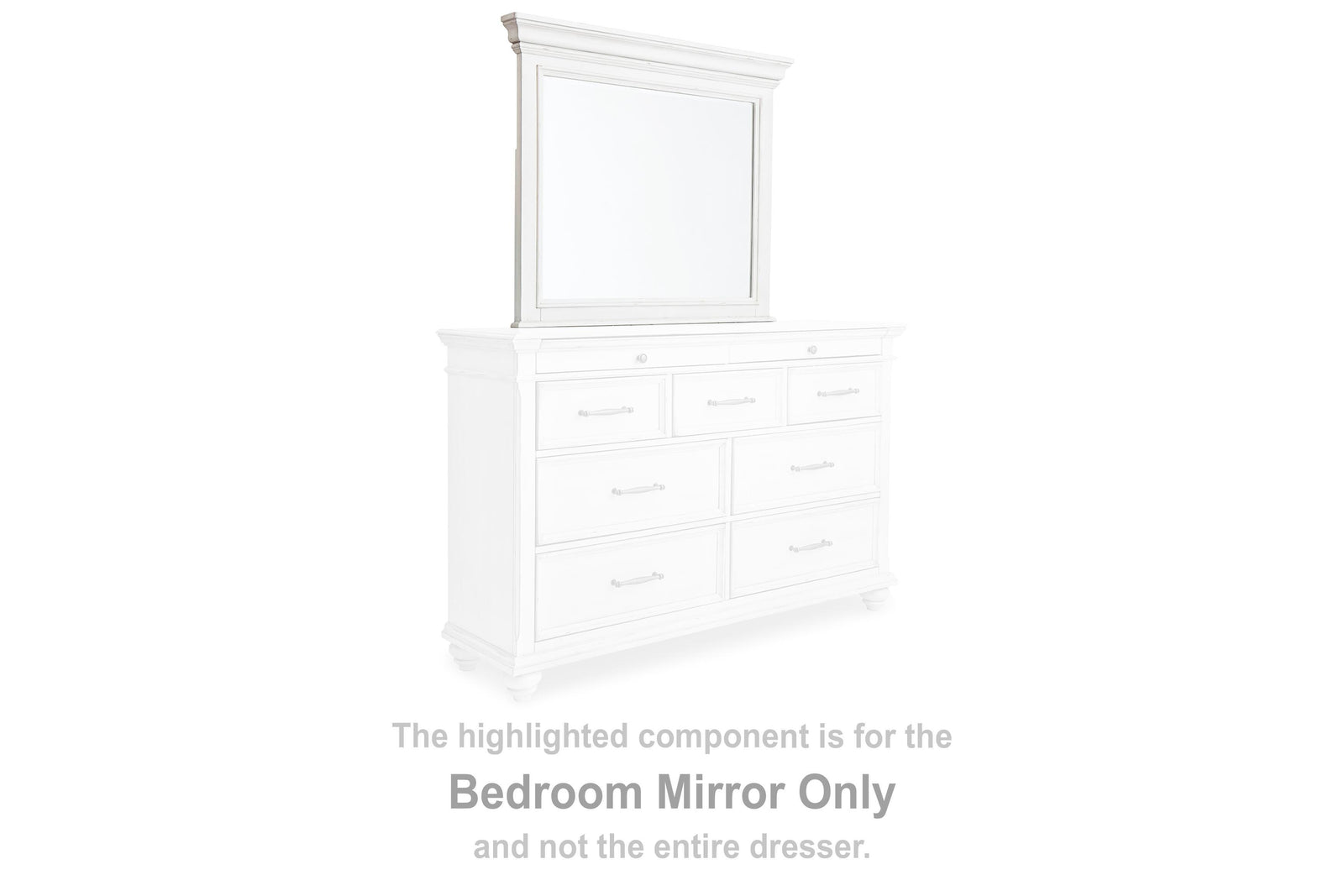 Kanwyn Bedroom Mirror - White (2)