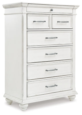 Kanwyn Chest of Drawers - White - White
