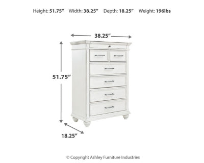 Kanwyn Chest of Drawers - White