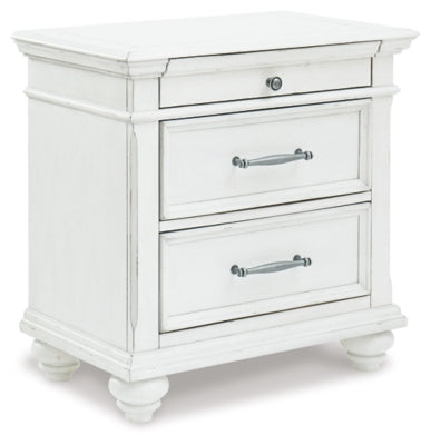 Kanwyn Nightstand - White - White