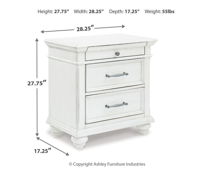 Kanwyn Nightstand - White (4)