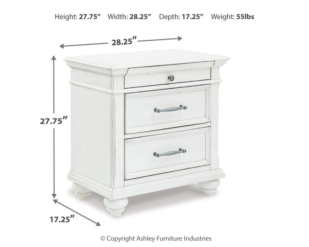 Kanwyn Nightstand - White (4)