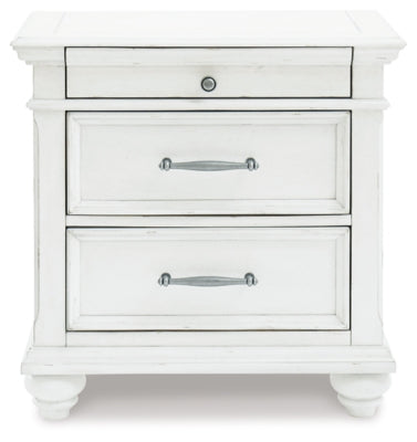 Kanwyn Nightstand - White
