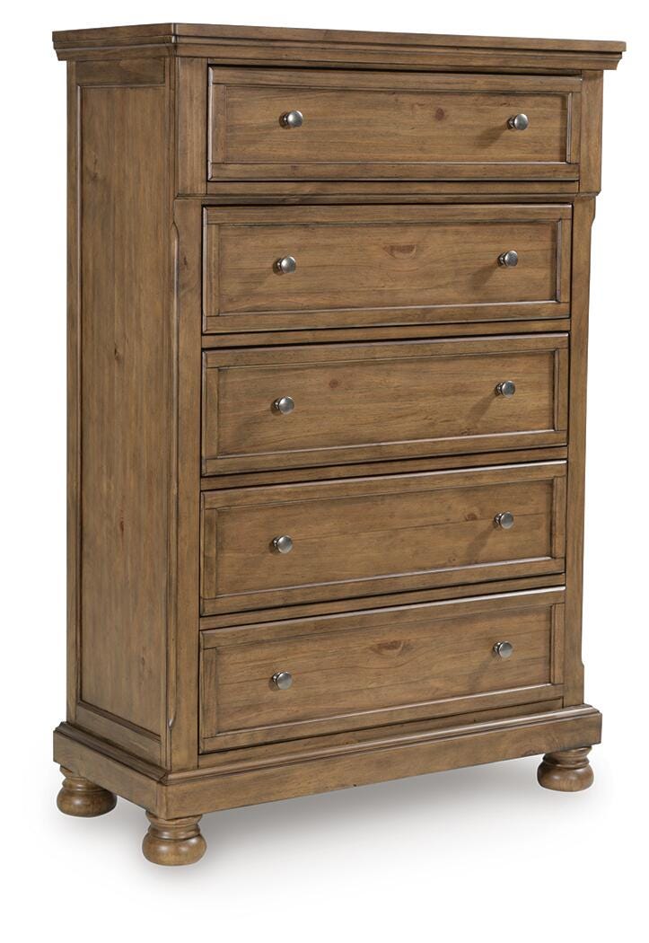 Feddinger Chest of Drawers - Light Brown (1)