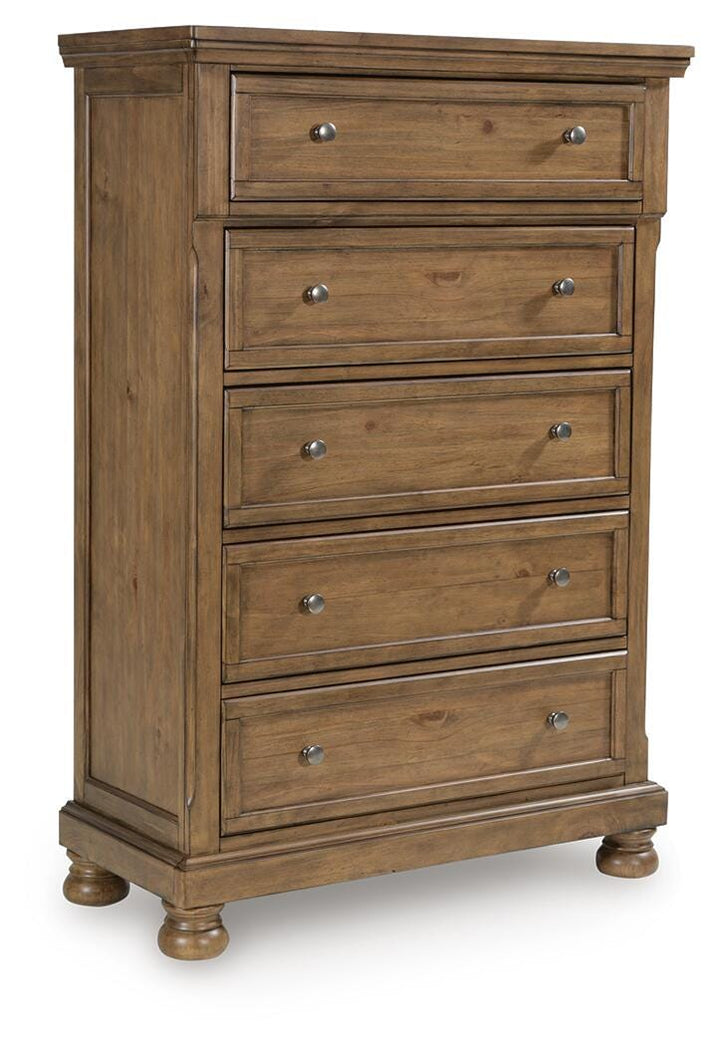 Feddinger Chest of Drawers - Light Brown (1)