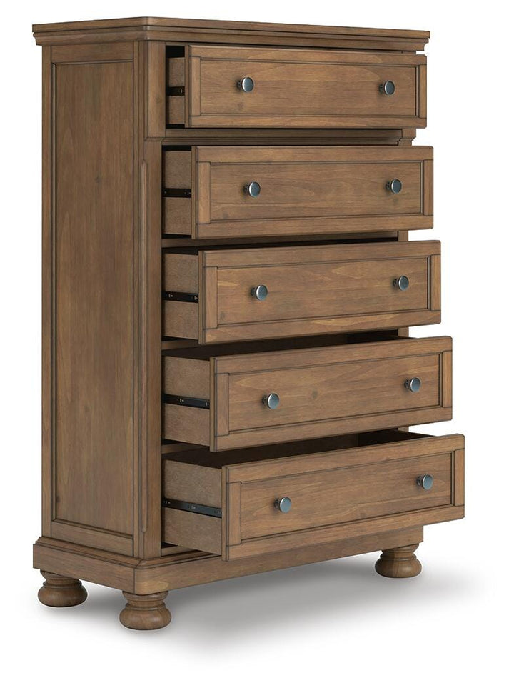 Feddinger Chest of Drawers - Light Brown (2)