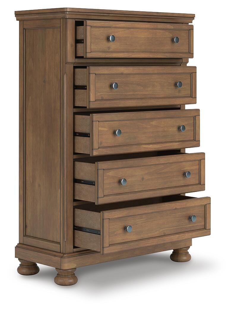 Feddinger Chest of Drawers - Light Brown (2)