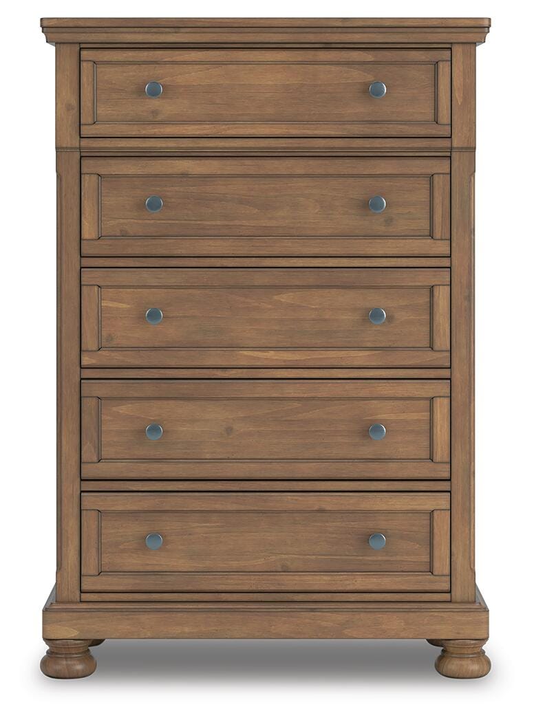 Feddinger Chest of Drawers - Light Brown (3)