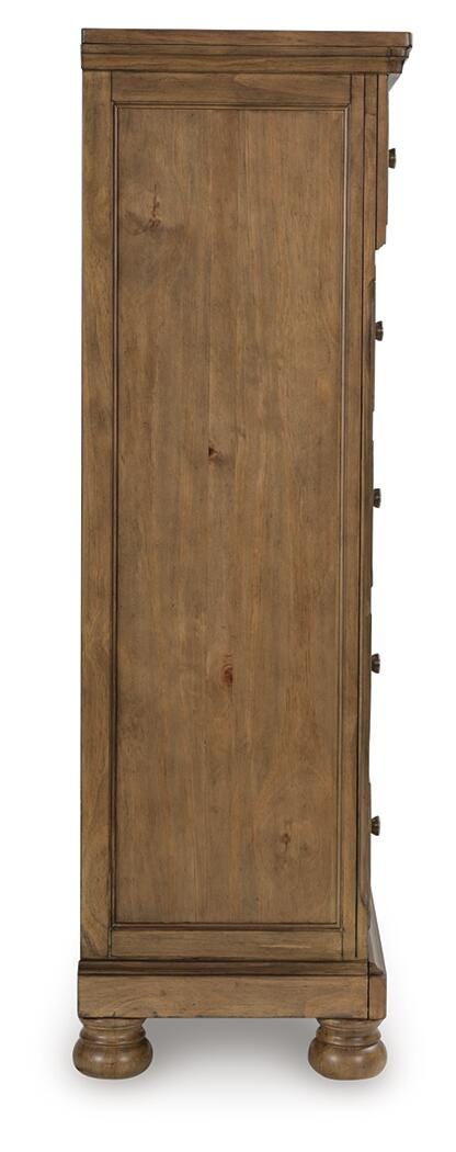 Feddinger Chest of Drawers - Light Brown (4)
