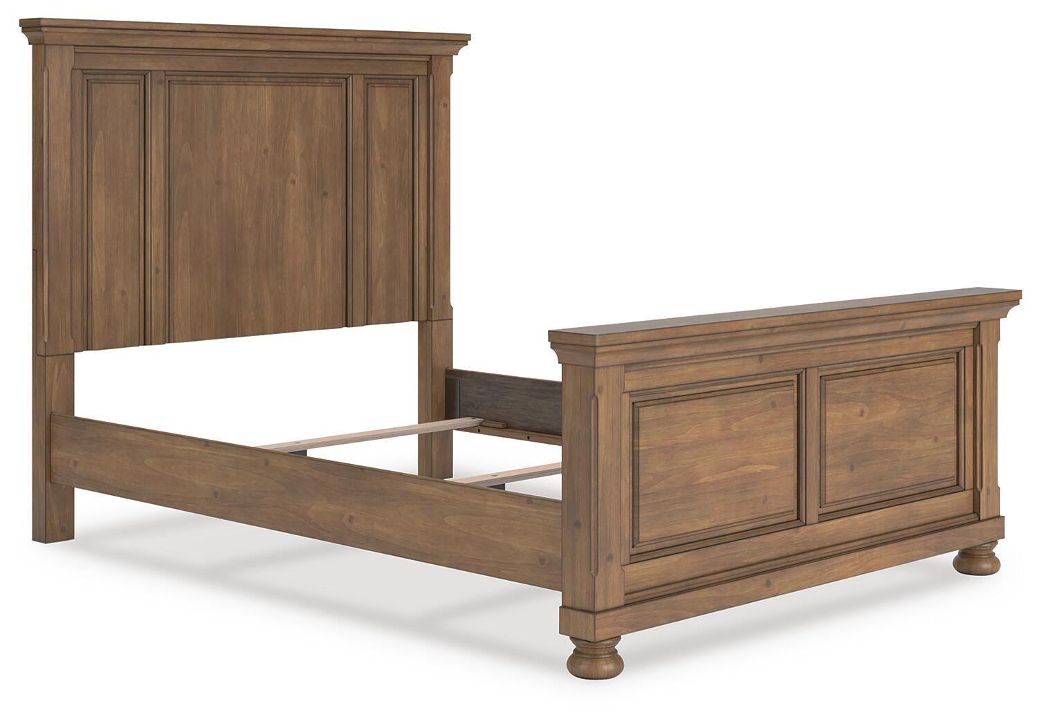 Feddinger Queen Panel Bed - Light Brown (2)