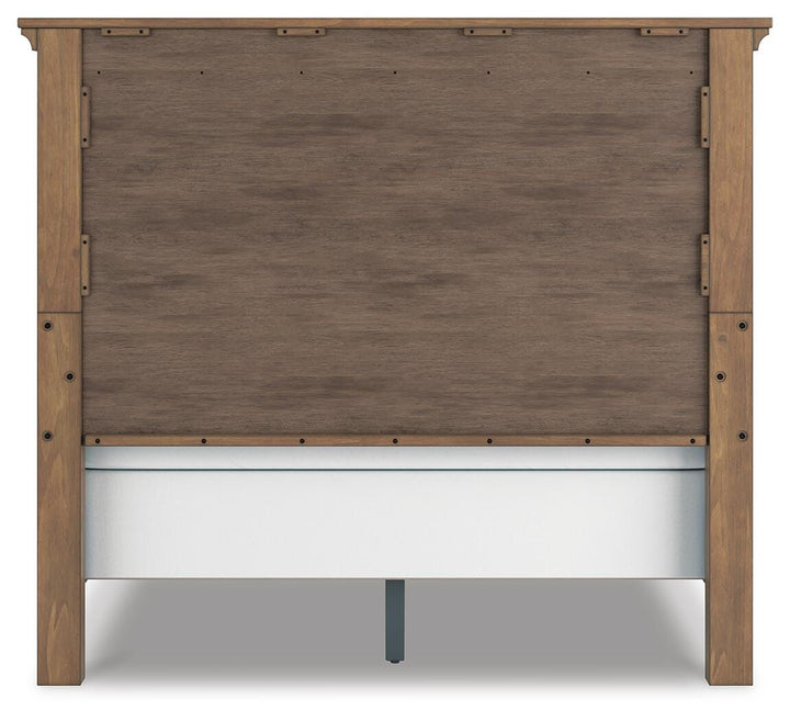 Feddinger Queen Panel Bed - Light Brown (6)