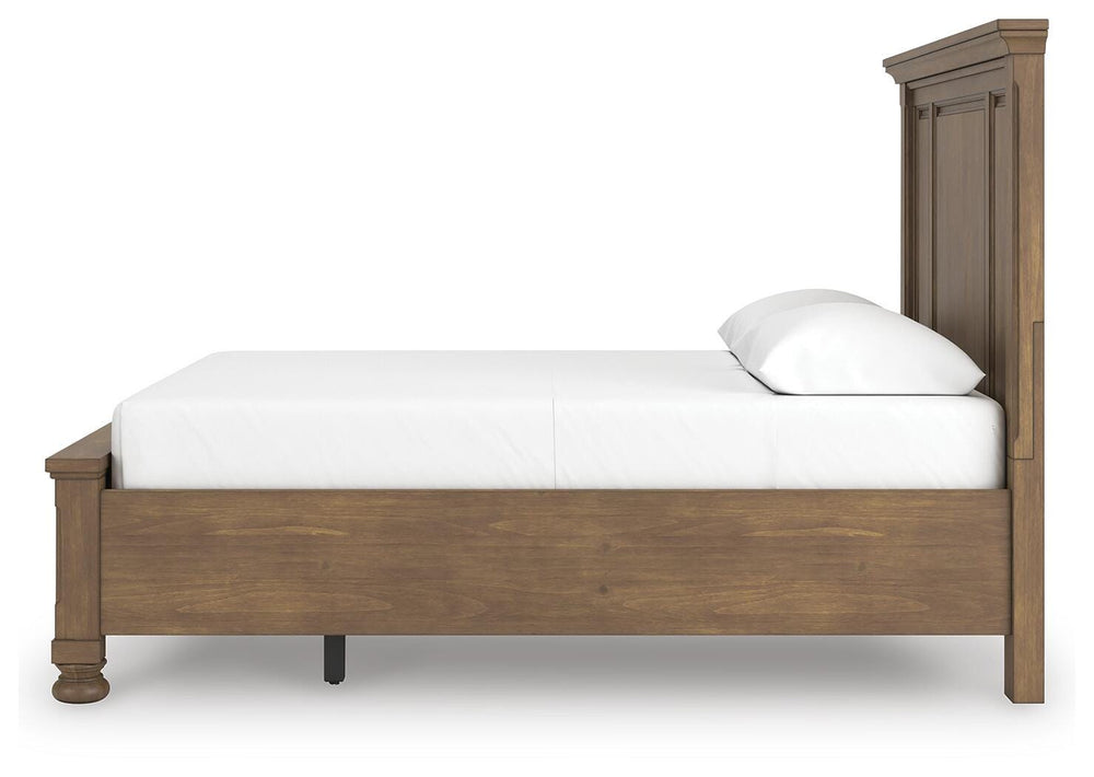 Feddinger Queen Panel Storage Bed - Light Brown (7)